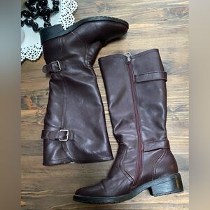 Henri Pierre Brown Leather Fleece Lining
Knee High Boots